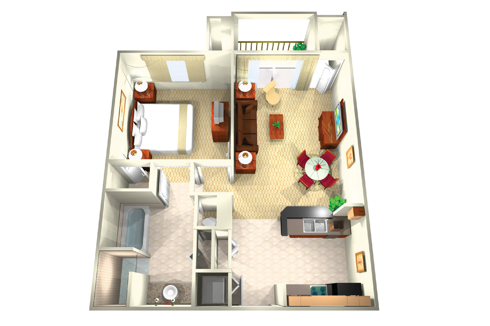 Two Bedrooms Suite. 2 bedroom suite