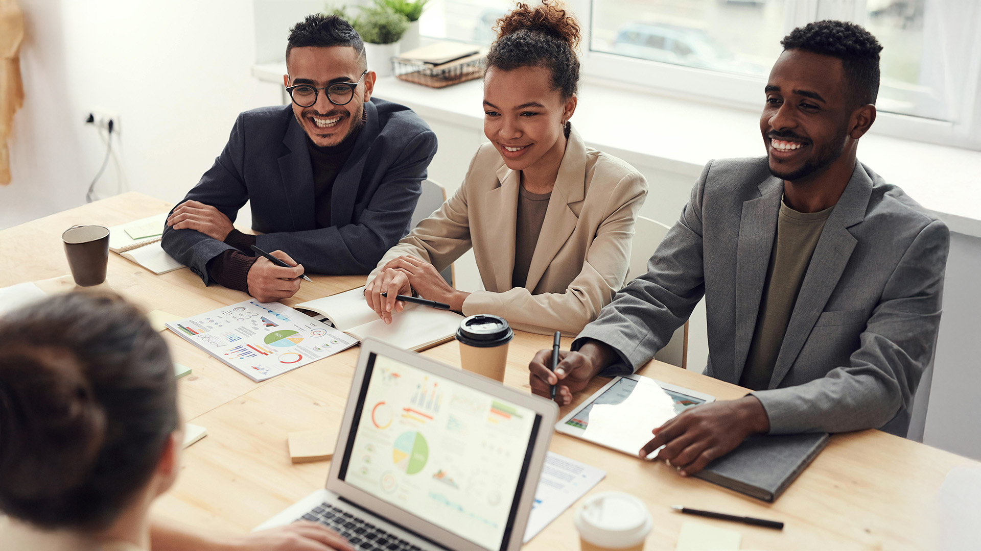 group of people in a meeting