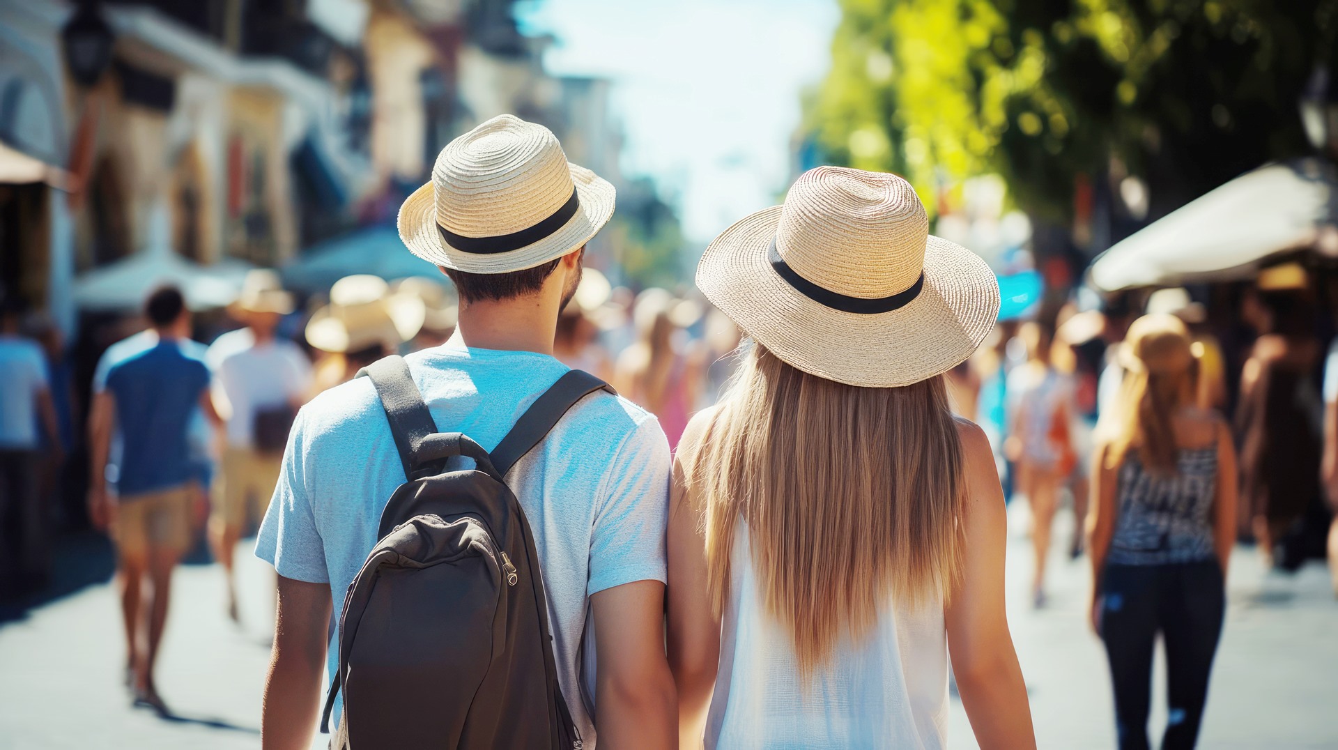 couple at theme park
